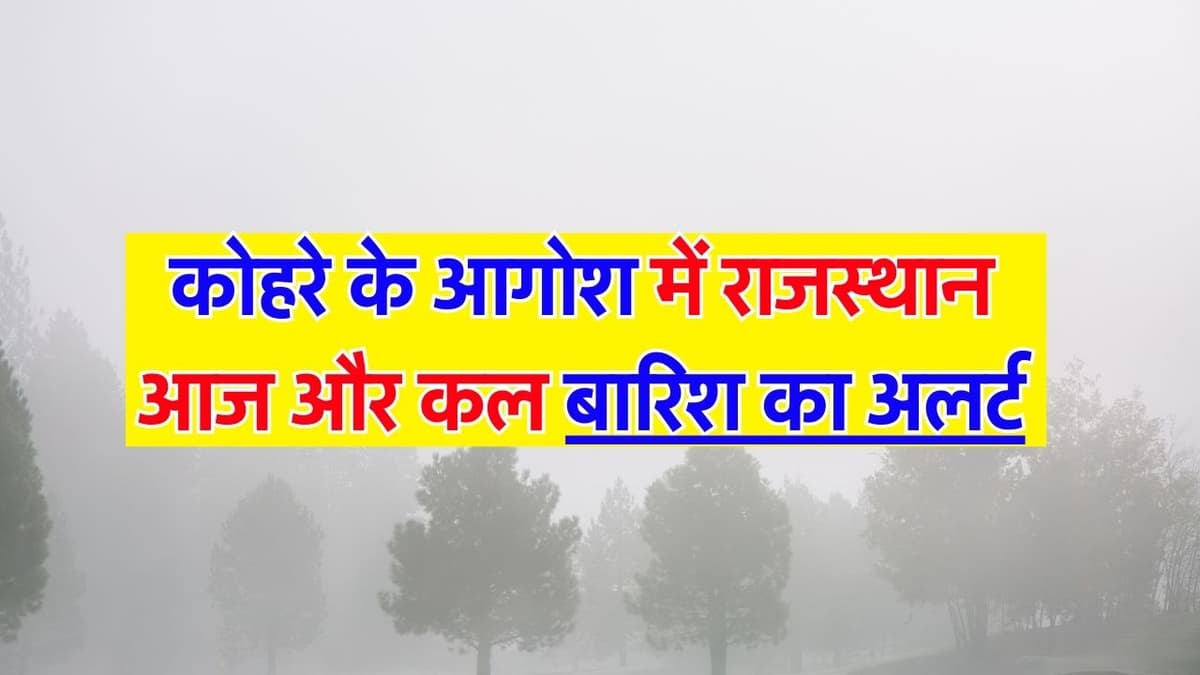 IMD Rajasthan Weather Update: कोहरे के आगोश में राजस्थान, आज और कल होगी बरसात- मौसम विभाग