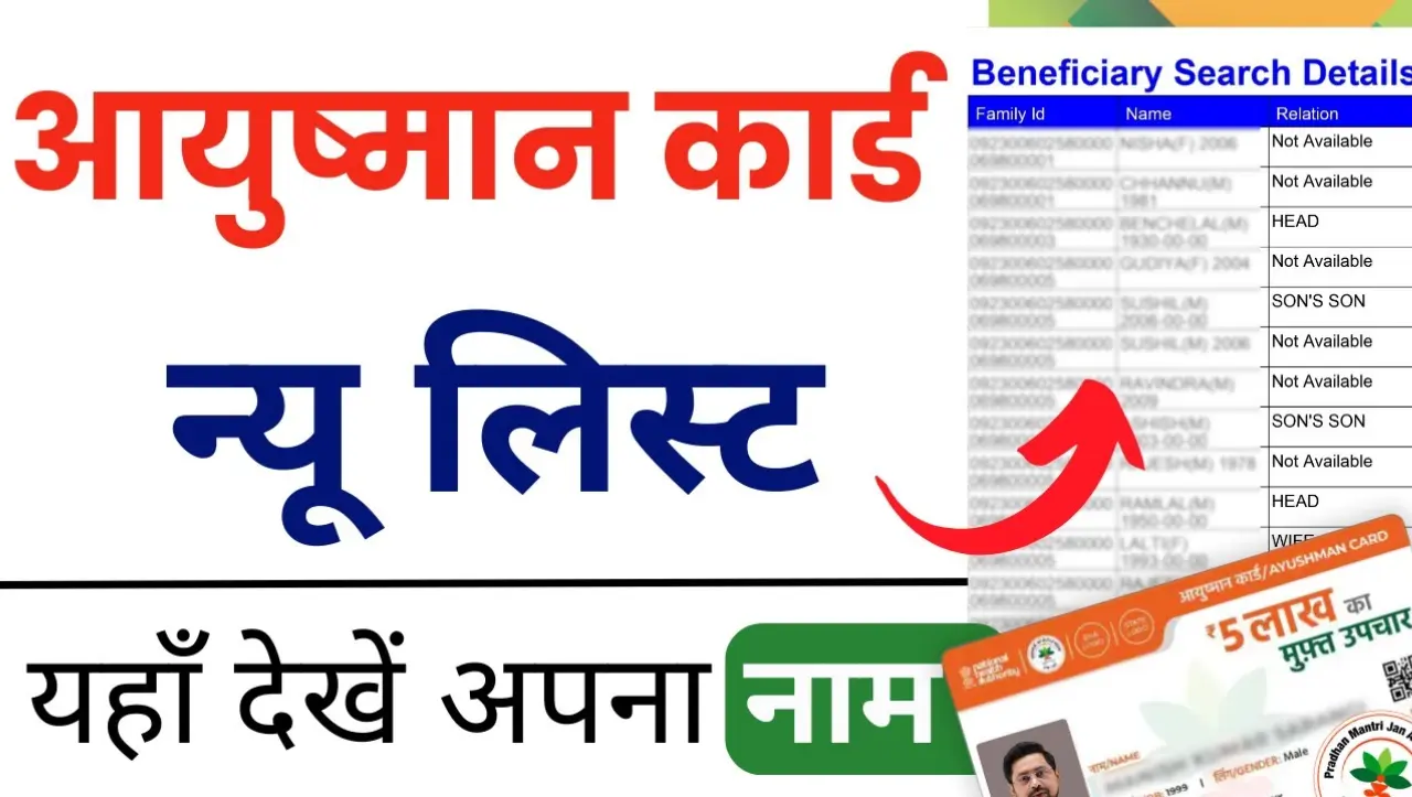 Ayushman Card Beneficiary List 2024: आयुष्मान भारत कार्ड की नई लिस्ट जारी, यहाँ से चेक करे लिस्ट में