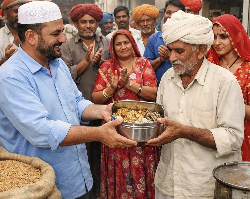 पाली न्यूज, सुमेरपुर न्यूज, खैरवा गांव, गेहूं के कट्टे में गहने, मांगू खान, घीसाराम घांची, ईमानदारी की मिसाल