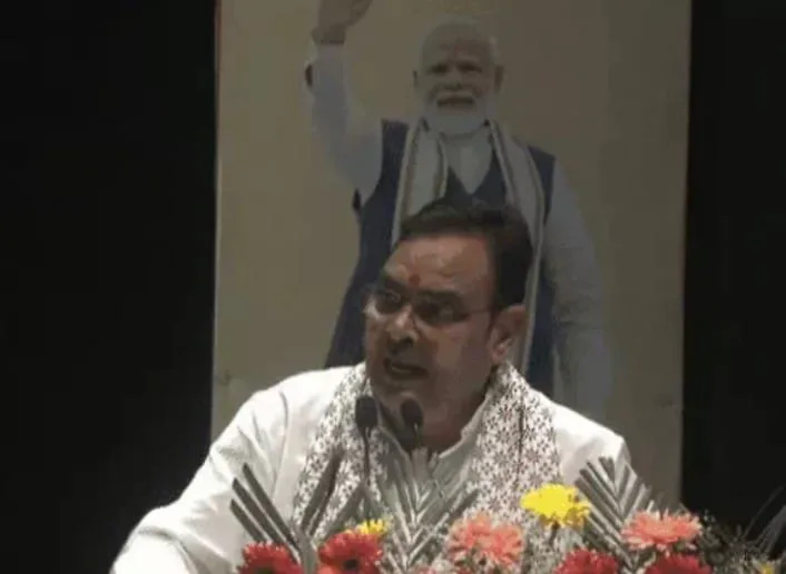 भजनलाल शर्मा, राजस्थान सीएम, कांग्रेस पर हमला, LPG संकट, जयपुर कार्यक्रम, उद्यमी संवाद, बिजली योजना, राजस्थान विकास, 