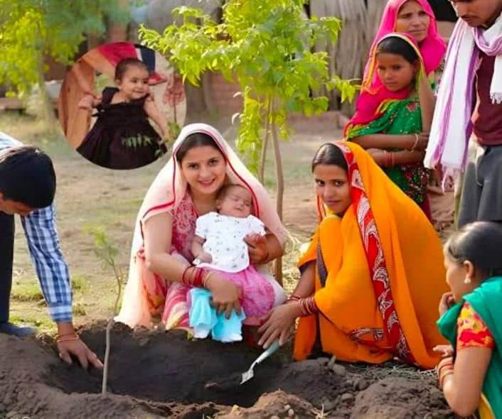 पिपलांत्री गांव ,राजसमंद राजस्थान ,111 पेड़ परंपरा ,बेटी जन्म पर पेड़ ,श्याम सुंदर पालीवाल ,महिला सशक्तिकरण ,पर्यावरण संरक्षण 