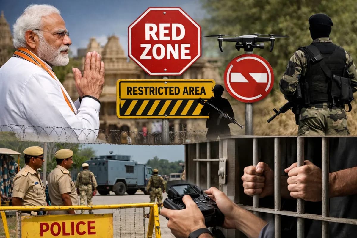 पीएम मोदी का राजस्थान दौरा, बालोतरा रेड ज़ोन, पचपदरा रिफाइनरी, राजस्थान में ड्रोन प्रतिबंध