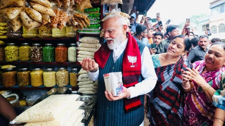 नरेंद्र मोदी ,झारग्राम ,पश्चिम बंगाल चुनाव ,पीएम मोदी झालमुरी