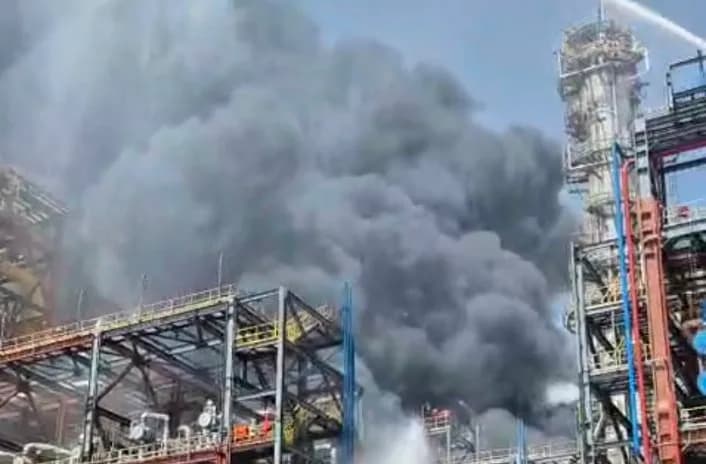पचपदरा रिफाइनरी, आग का कारण