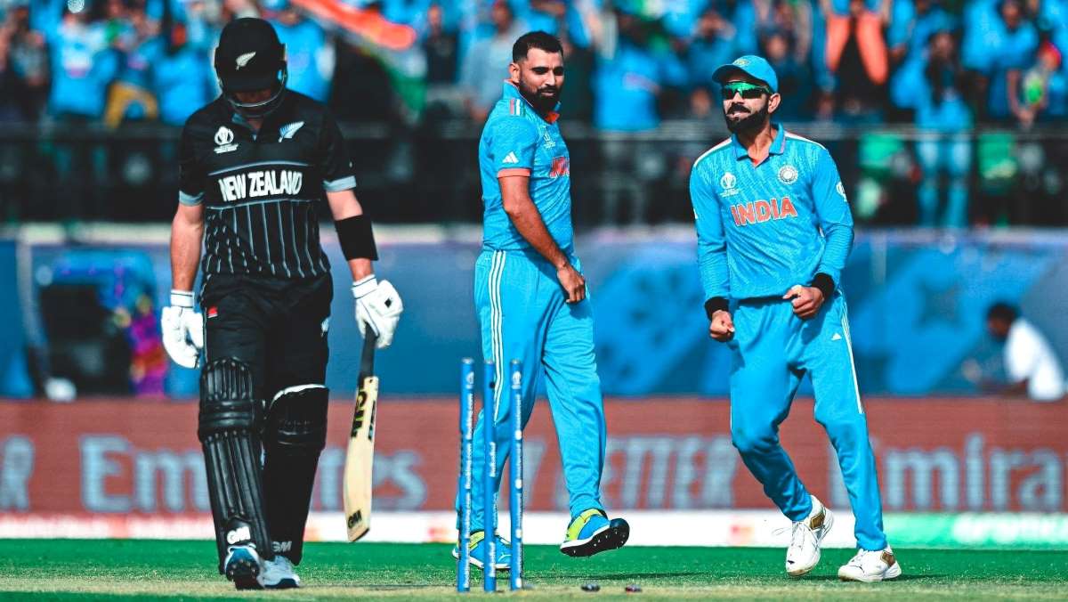 भारत ने 20 साल बाद आईसीसी टूर्नामेंट में न्यूज़ीलैंड को हराया, विराट ने 95 रन पर आउट होकर शतक से चुके