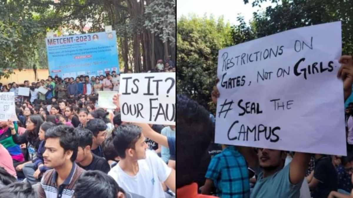 IIT BHU में बदमाशों ने उतरवाए छात्रा के कपड़े, वीडियो भी बनाया, गुस्साए छात्रों ने किया विरोध प्रदर्श