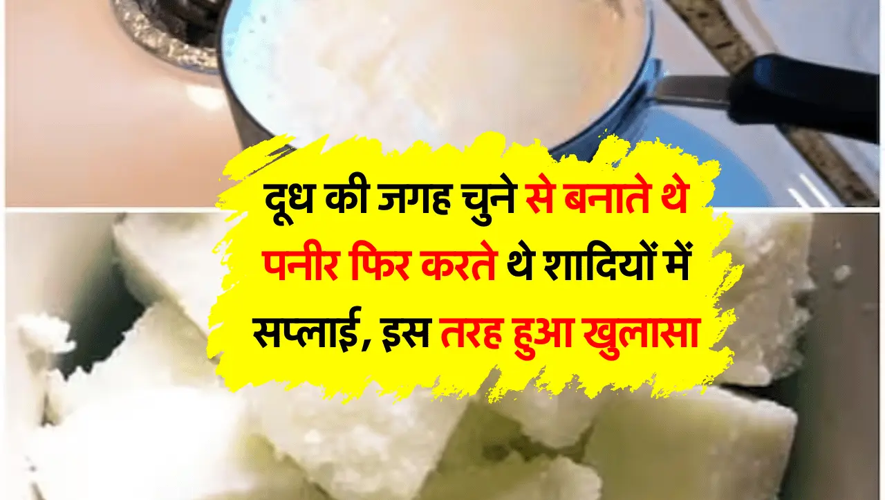 दूध की जगह चुने से बनाते थे पनीर फिर करते थे शादियों में सप्लाई, इस तरह हुआ खुलासा