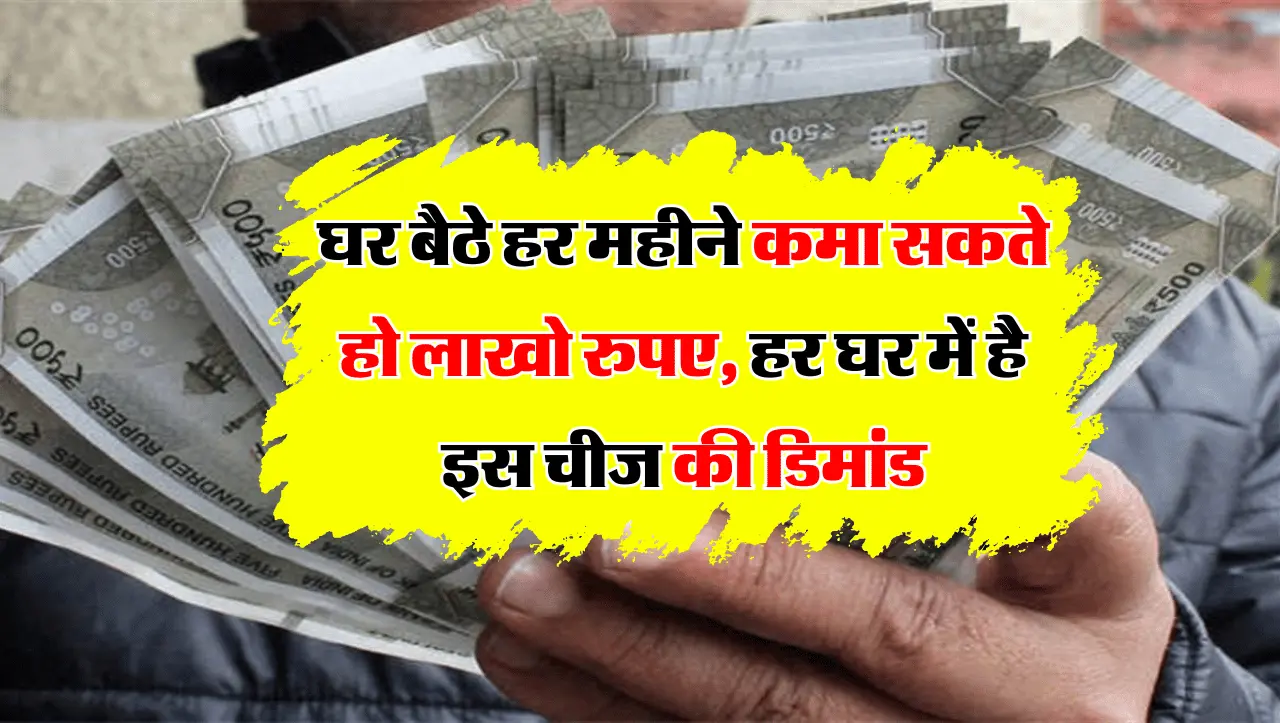 Business Idea : घर बैठे हर महीने कमा सकते हो लाखो रुपए, हर घर में है इस चीज की डिमांड़