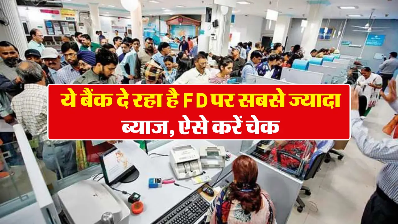 ये बैंक दे रहा है FD पर सबसे ज्यादा ब्याज, ऐसे करें चेक