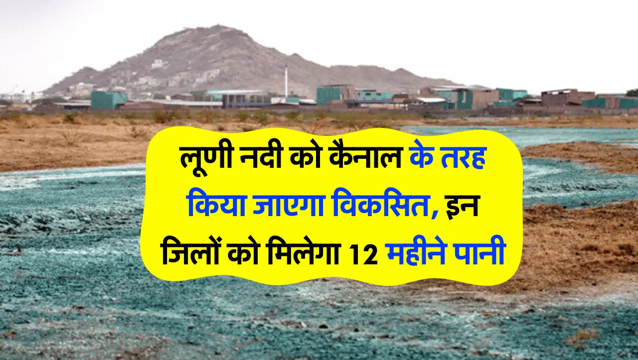 Luni River: लूणी नदी को कैनाल के तरह किया जाएगा विकसित, इन जिलों को मिलेगा 12 महीने पानी