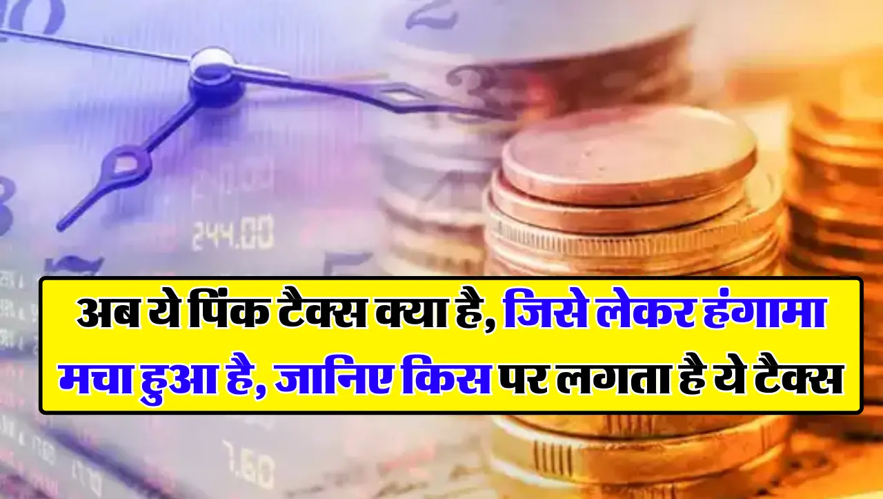 अब ये पिंक टैक्स क्या है, जिसे लेकर हंगामा मचा हुआ है, जानिए किस पर लगता है ये टैक्स.