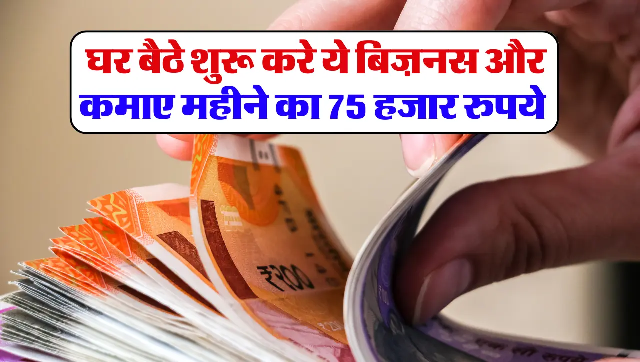 Business Idea: घर बैठे शुरू करे ये बिज़नस और कमाए महीने का 75 हजार रुपये, जाने इस बिज़नेस के बारे मे