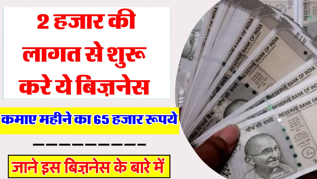 Small Business Idea : 2 हजार की लागत से शुरू करे ये बिज़नेस और कमाए महीने का 65 हजार रूपये , जाने इस