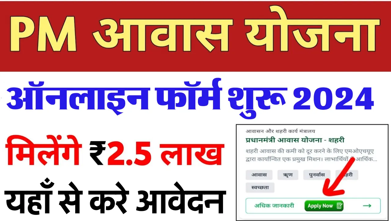 PM Awas Yojana: प्रधानमंत्री आवास योजना के ऑनलाइन फॉर्म शुरू, यहाँ से करे आवेदन
