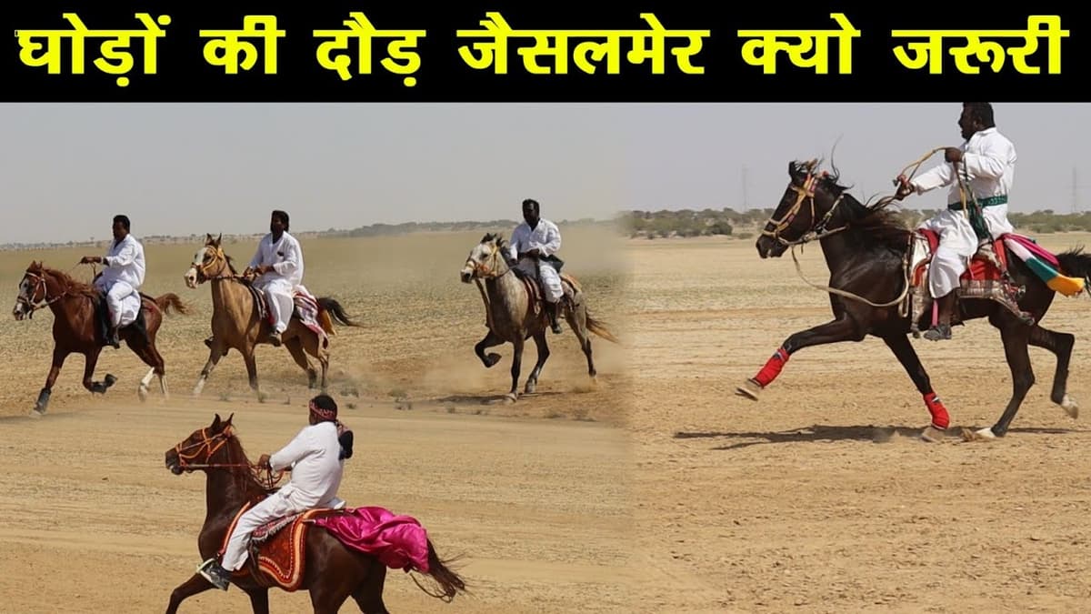Horse Race Lanela Rann Jaisalmer – Important for Sindhi Breed