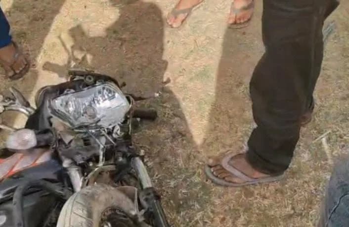 भीलवाड़ा सड़क हादसा ,बाइक भिड़ंत ,तीन युवकों की मौत